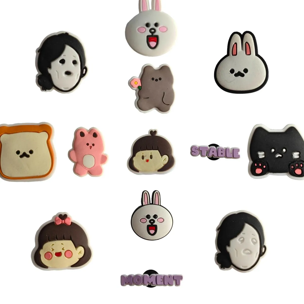 Shoe Parts Accessories Cartoon Cute Charms For Clog Sandals Moment Kawaii Pvc Decoration Jibz Drop Delivery Ot9We