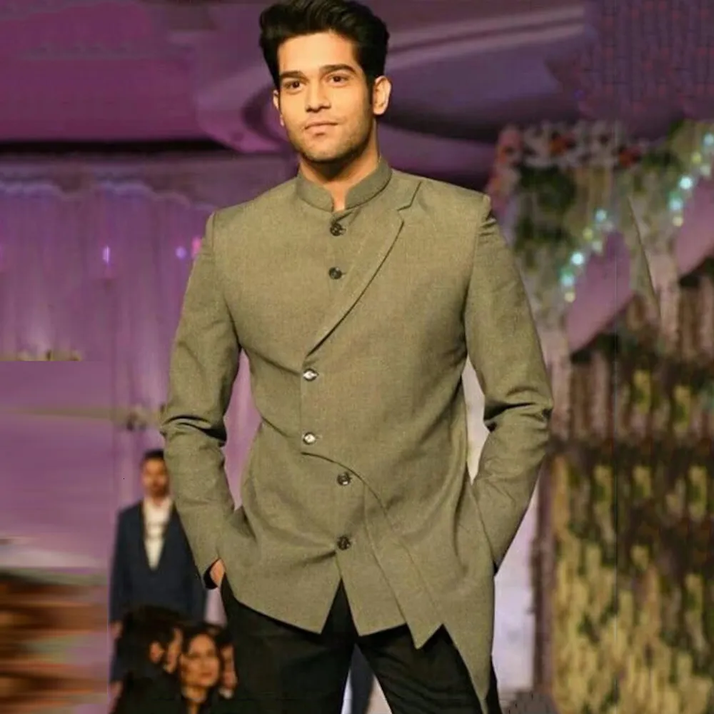 Readymade Green Zari Woven Bandhgala Jodhpuri Suit Latest 839MW01
