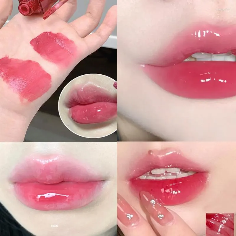 Lip Gloss Moisturizing Waterproof Lasting Non-stick Cup Hydrating Glaze Crystal Mirror Liquid Lipstick Lips Care Maquillage