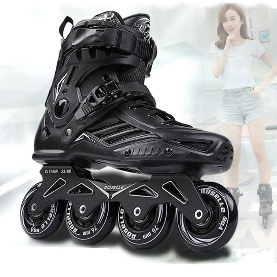 Inline Roller Skates RS6 Inline Skates Professional Slalom Adult Roller Skating Shoes Sliding Free Skate Patins Size 35 46 Good As SEBA Sneakers
