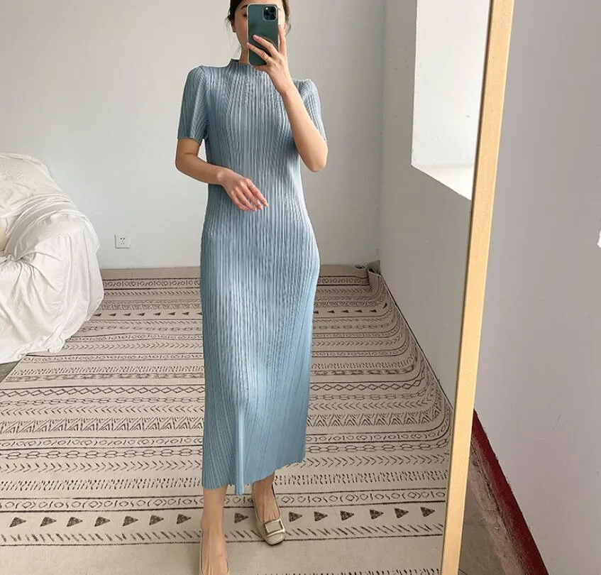 strapless open back dress Jose's Elegant Pleated One Shoulder Cut-Out Waist Midi Dress Purple / S by Blue Zone Planet main image 1