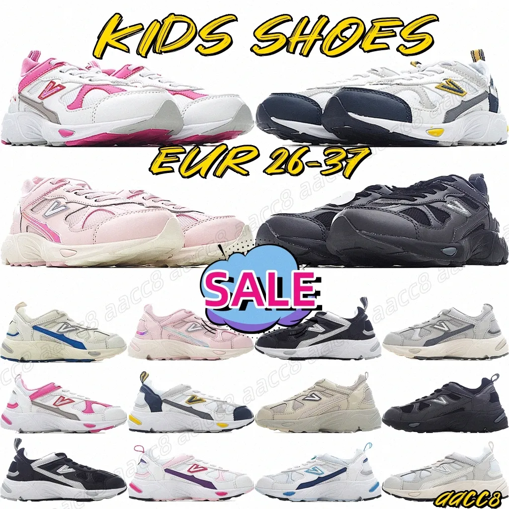 småbarn barn skor nb barn ungdomar stor pojke flickor sport designer svart grå vit rosa blå 26-37 t9hv#