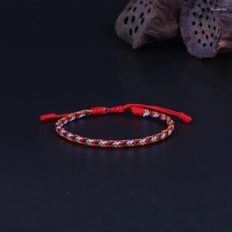 Braccialetti con ciondoli Equilibrio e armonia Fortunato nodo buddista fatto a mano Braccialetto di corda per regali da donna