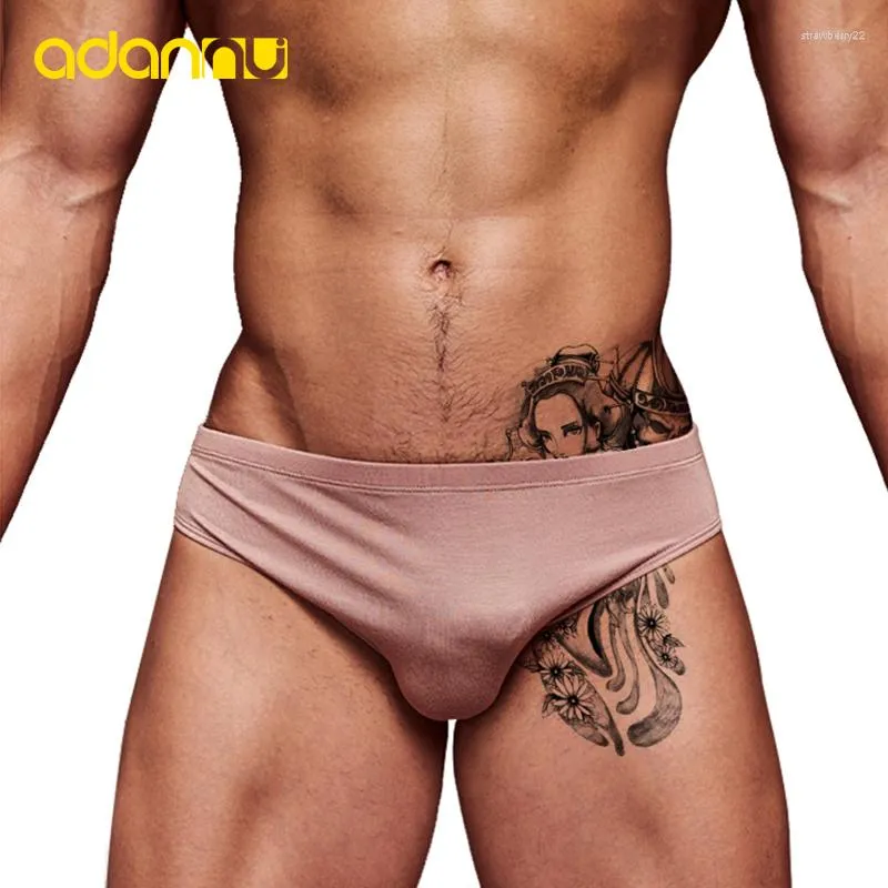 Underpants 2023 Men Underwear Briefs Sexy Grey Modal Solid Low Rise High Quality Comfortable Breathable And Fashionable