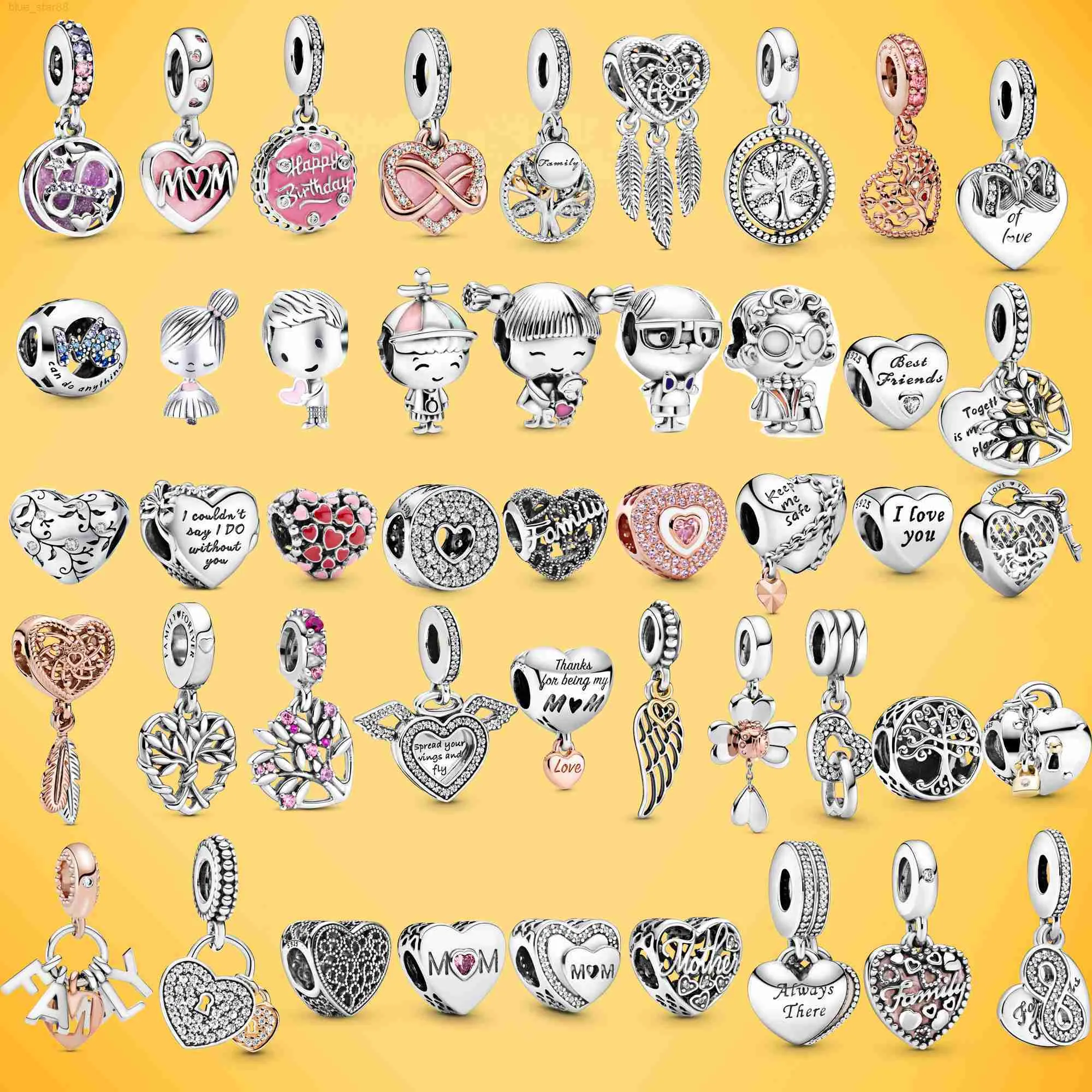 Neue 925 Silber Armbänder Zubehör Charm Bead fit Pandora Charms Perlen Armband für Frauen DIY Schmuck Geschenk mit Original Tasche
