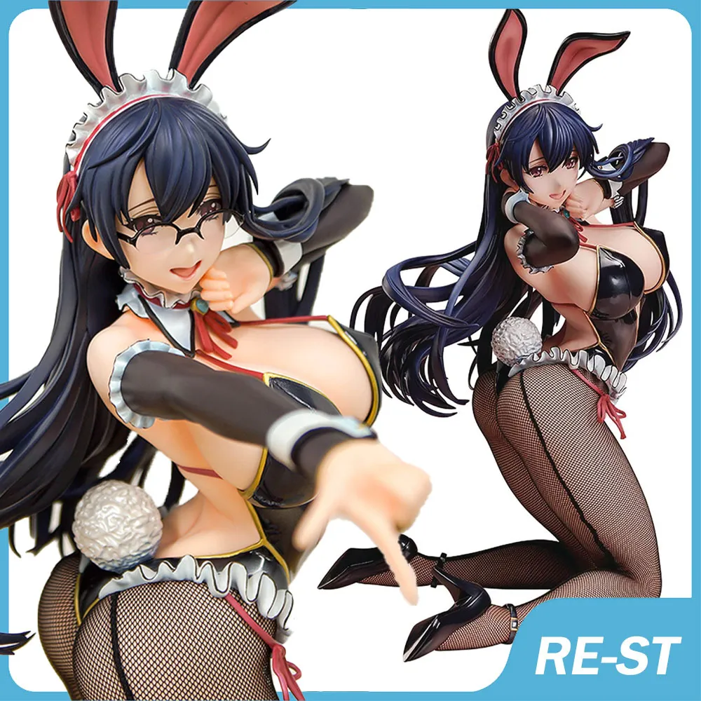 Anime Manga BINDing Native Japanese Anime Figures Ayaka Sawara Bunny Girl Ver. Pvc 1/4 Complete Figure Adult Collection Model Toys highest version.