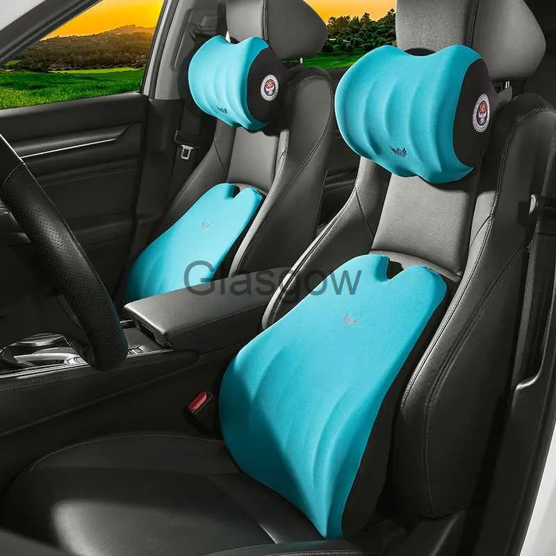 Cuscini di seduta Collo auto Poggiatesta Cuscino poggiatesta Cuscino di supporto per la testa Sedile automatico Protezione per la testa Automobili Memory foam traspirante Cuscino lombare x0720