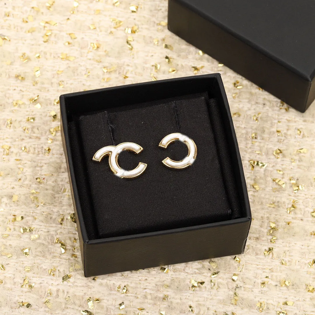 Save Big on Bulk White Gold Earring Charms 18k Gold Earring Backs, 925  Sterling Silver Earrings Studs: Lxury Charm Stud Earring With White Enamel 