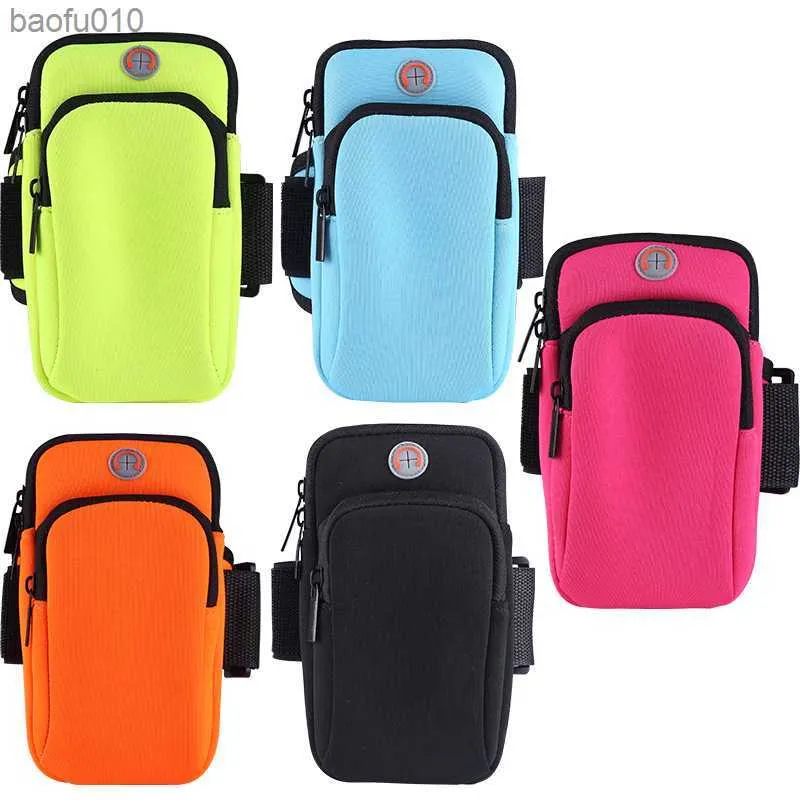 Borsa da braccio sportiva Borsa da braccio per cellulare da corsa Borsa da braccio impermeabile per fitness per uomo Donna Accessori da jogging all'aperto L230619