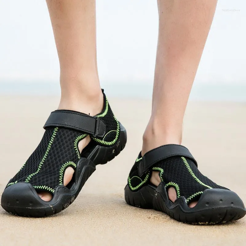 Sandalen mannen 559 Strand zomer holle ronde kop casual groot formaat schoenen dikke bodem buiten lichtgewicht slippers sandalias de hombre