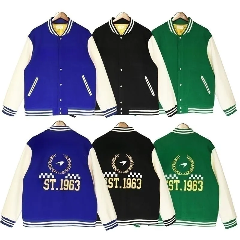 Hommes Vestes Baseball Marque L Vintage Bomber Manteaux Lettre Broderie Automne Hommes Hip Hop Lâche Varsity garder au chaud