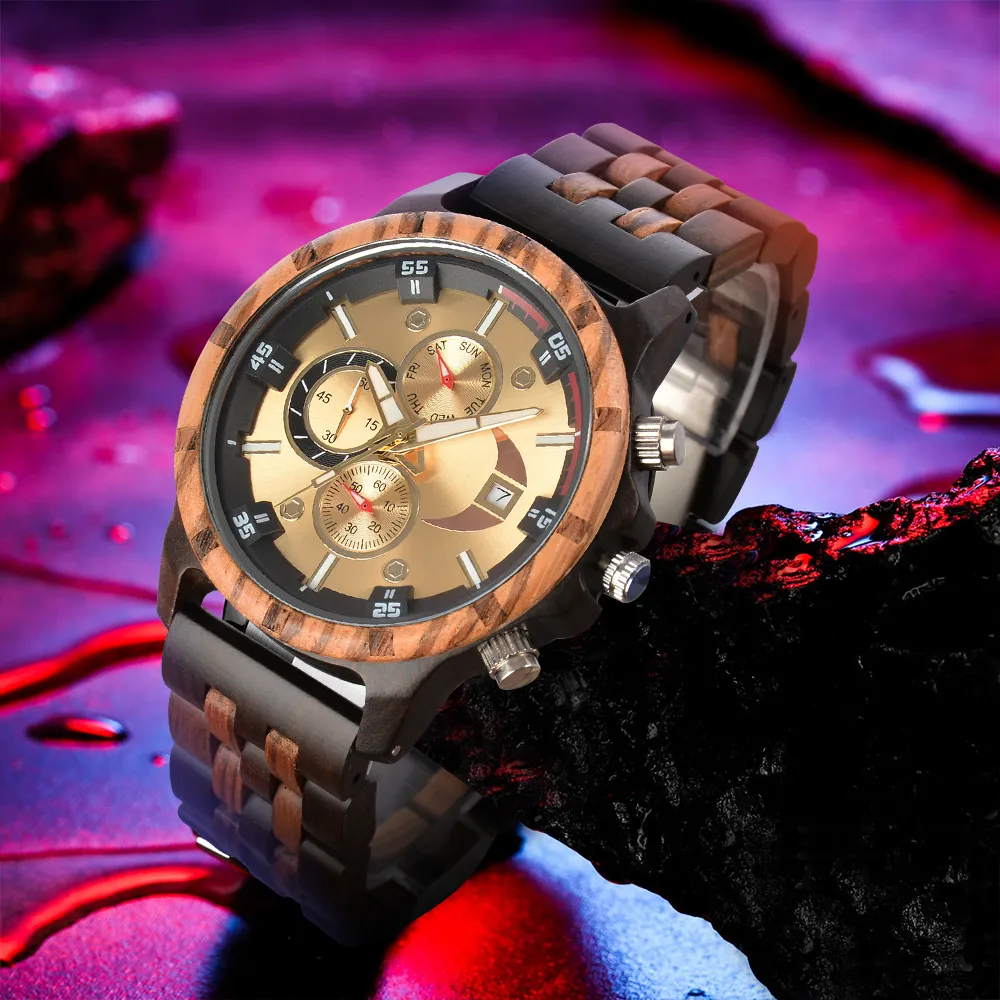 Custom wood watches clearance