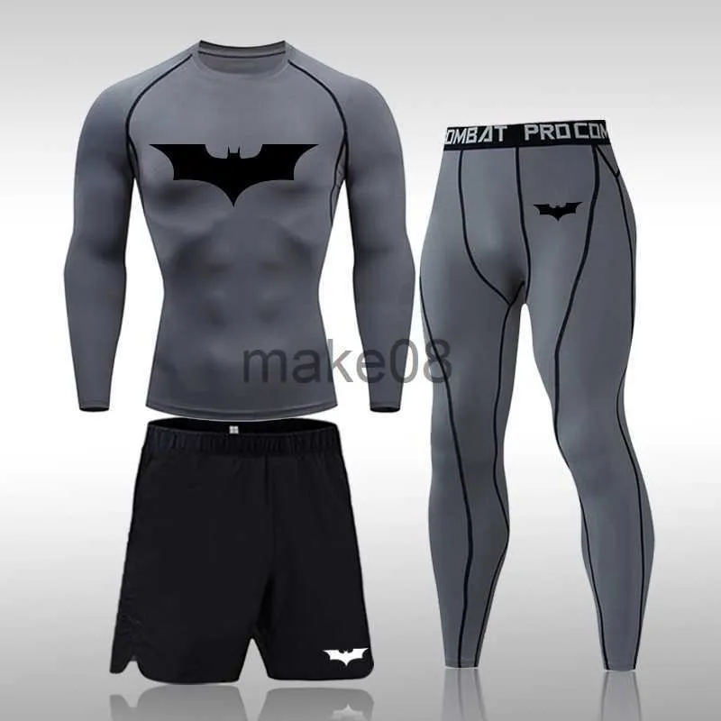 Men Compression Sportswear Suits Tights Training Clothes Quick Dry  Tracksuit Tee