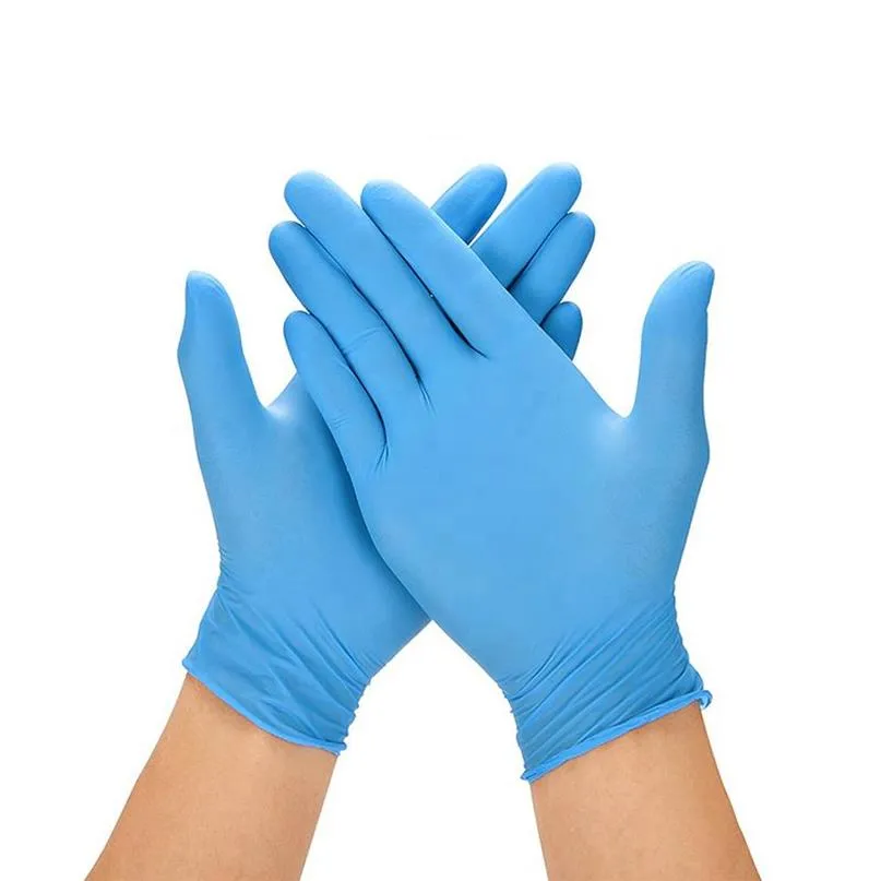 Disposable Gloves Blue Latex Powder- Exam Glove Small Medium Large S XL Home Work Man Synthetic Nitrile 100 50 20 Pcs334c