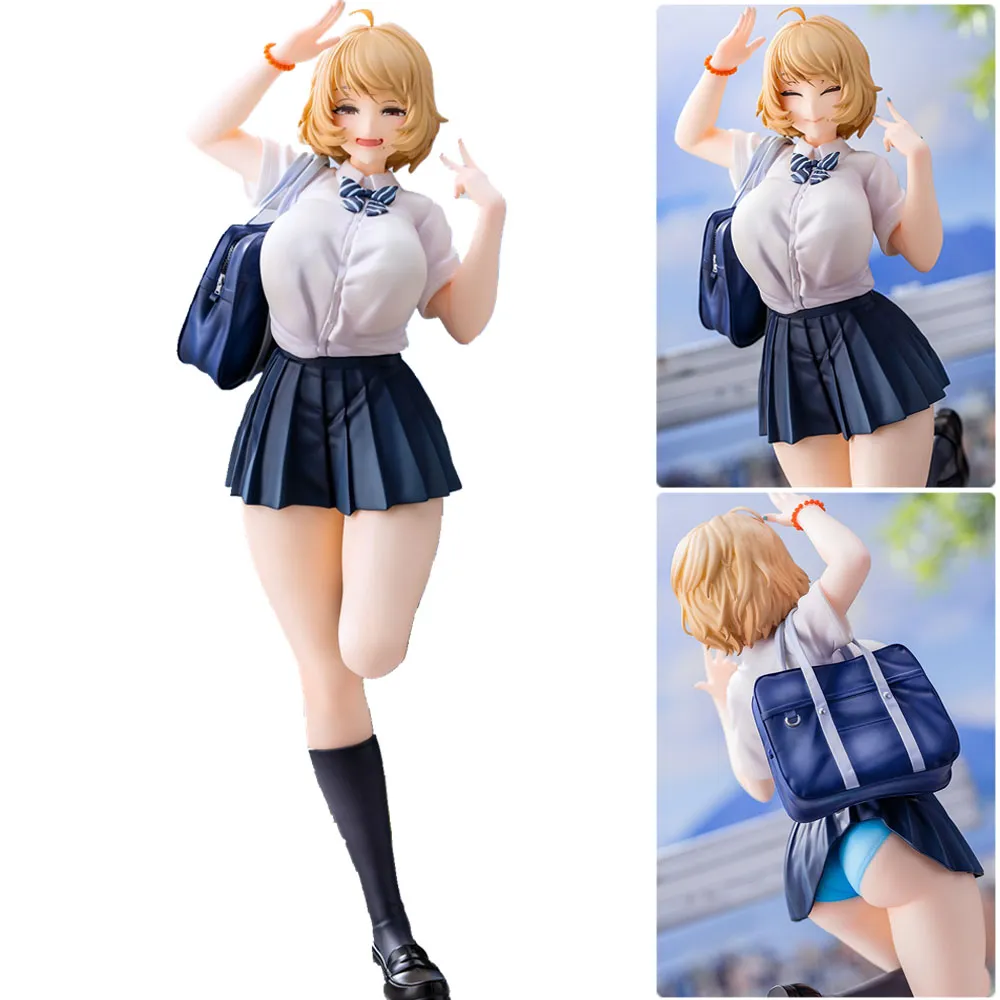 Anime Manga Ragazza giapponese Anime Figure Atsumi Chiyoko Jk Uniform Ver. Pvc Action Figure Collection Dolls Model Toy Home Decoration