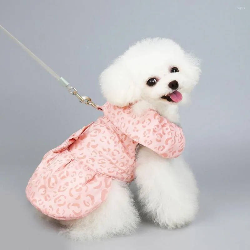 Dog Apparel Fashion Pet Princess Dress Print Sweet Skirt Clothes For Winter Supplies Wedding