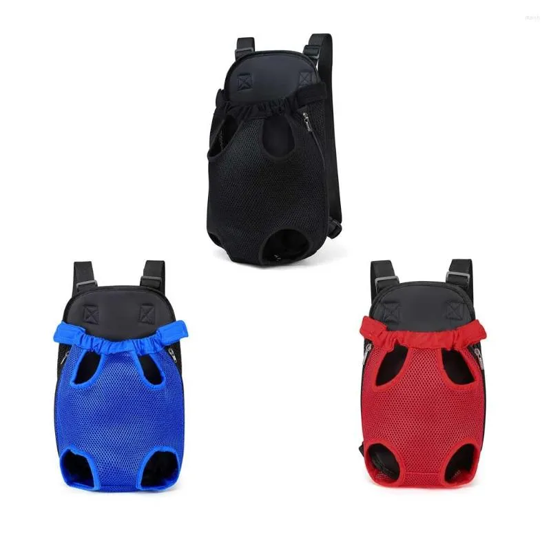 Dog Car Seat Covers Polyester Cotton Pet Carrier Bag Portable Breathable Solid Color Outdoor Travelling Camping Backpack Accessories Black