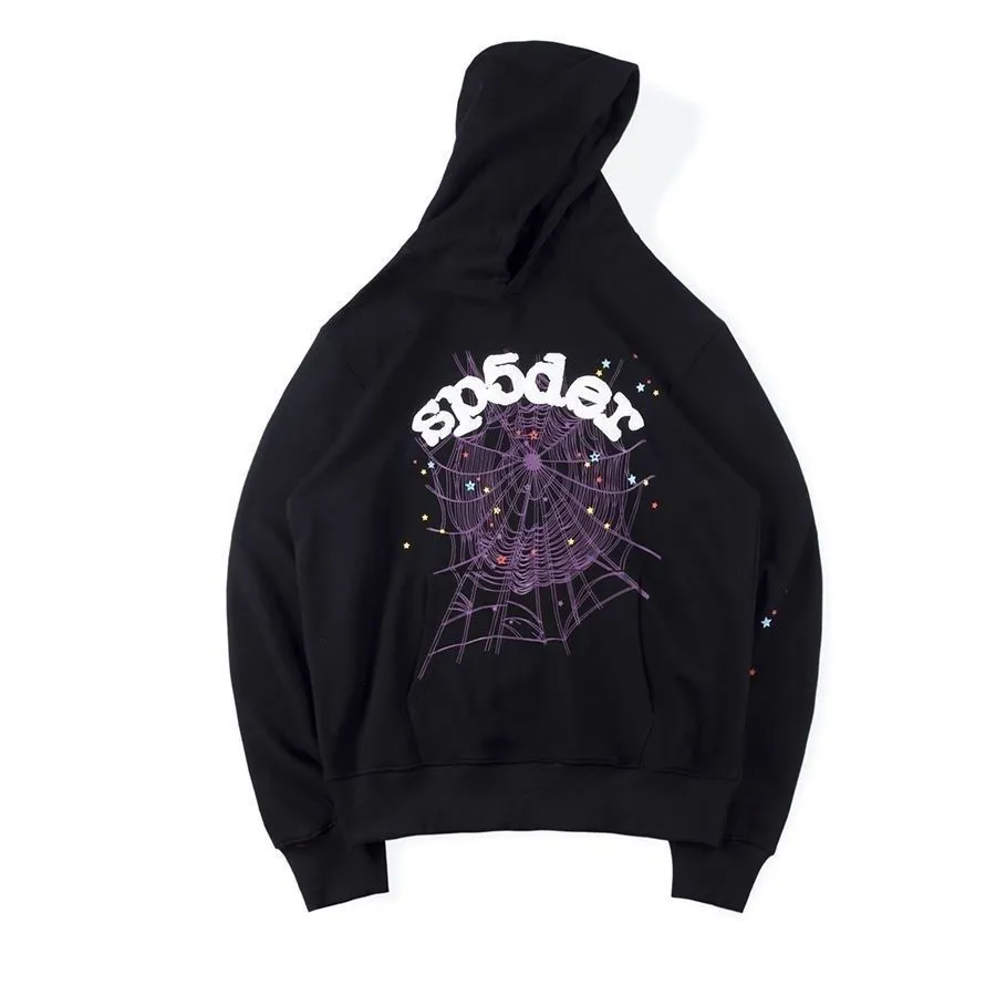 Luxury Pullover Black Sp5der Young Thug 555555 Angel Hoodies Luxury Pullover Black Sp5der Young Thug 555555 Angel Hoodies