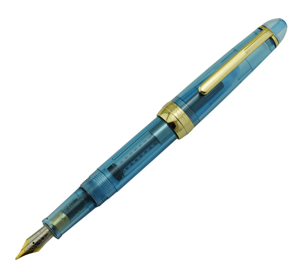 6Pcs Business Fountain Pen Metal Gold Pens 0.5mm standard Nib Ink