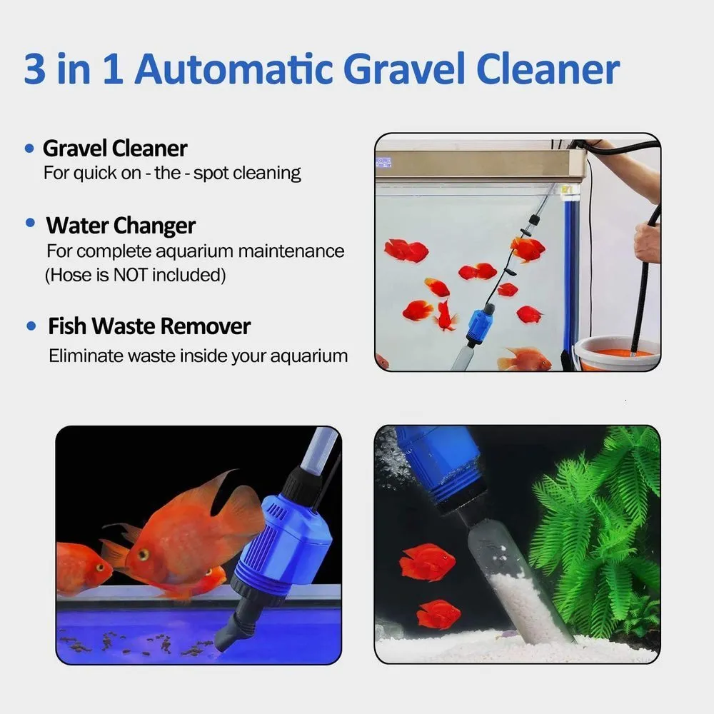 Cleaning Tools Sunsun HXS02 Electric Aquarium Automatic Fish Tank Cleaner  Water Change Vacuum Gravel Ctor Sand Washer Filter Pump 230719 From Bong09,  $23.31