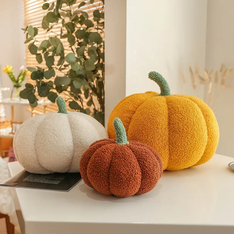 Super cute pumpkin pillow Stuffed toy cushion pumpkin sofa pillow Halloween children's gift toys