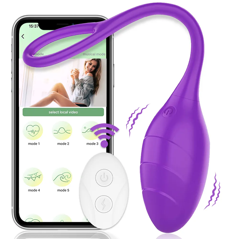 Volwassen Speelgoed Lange afstand toepassing remote vibrator voor Clitoris G-Spot stimulator Ben Wa ballen volwassen 18 speeltjes voor vrouwelijke kogel vibrerende eieren 230720