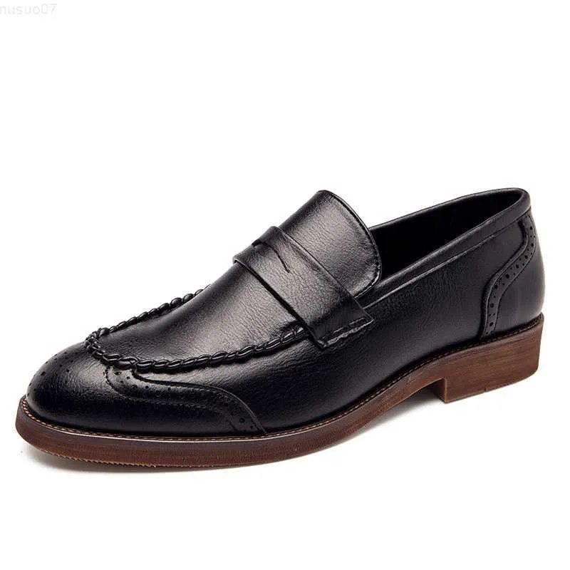 Geklede Schoenen 2021 Classic odile Patroon Zakelijke Platte Schoenen Mannen Designer Formele Jurk Leren Schoenen Heren Loafers Kerstfeest Schoenen L230720