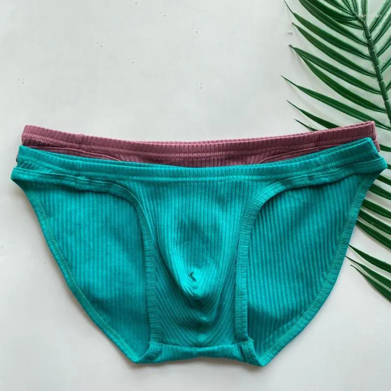 Underpants Explosive Men's Fashion Youth Modal Low Waist Tight Triangle Small Panties U Convex Solid Color Sexy Pouch Bag