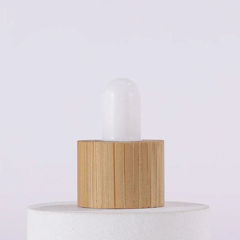 5ml 10ml 15ml 20ml 30ml 50ml 100ml Clear Frosted Glass Essential Oil Perfume Bottle E Liquid Reagent Pipette Dropper Bottle with Bamboo Ueca