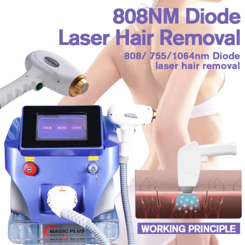 Andere Schoonheid Apparatuur 808 Triple Enkele Golflengte 755Nm 808Nm Permanente Depilacion Diode Laser Ontharing Machine Epilator