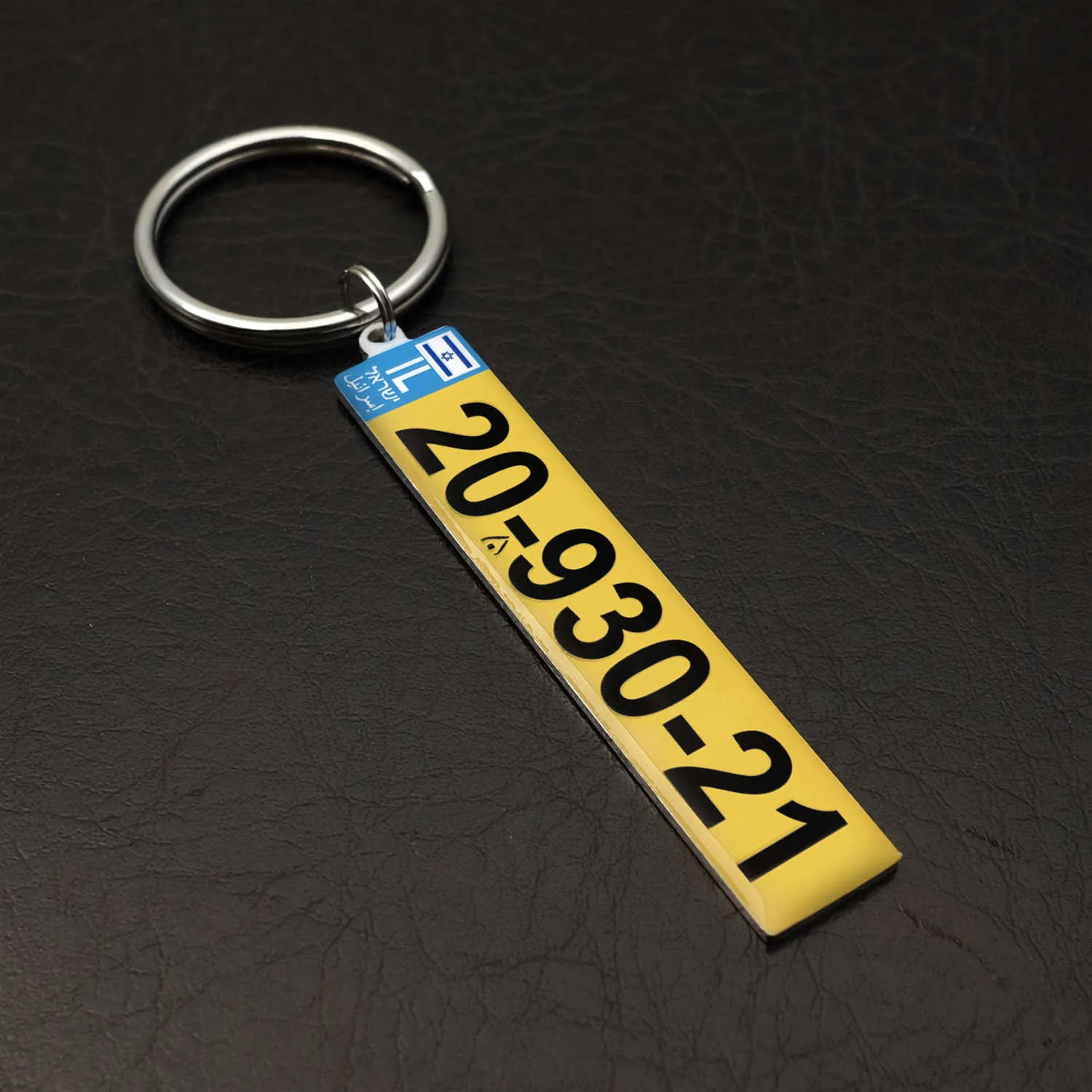 Personalised Metal Double Sided Registration Number Plate Keyring - Foto 13