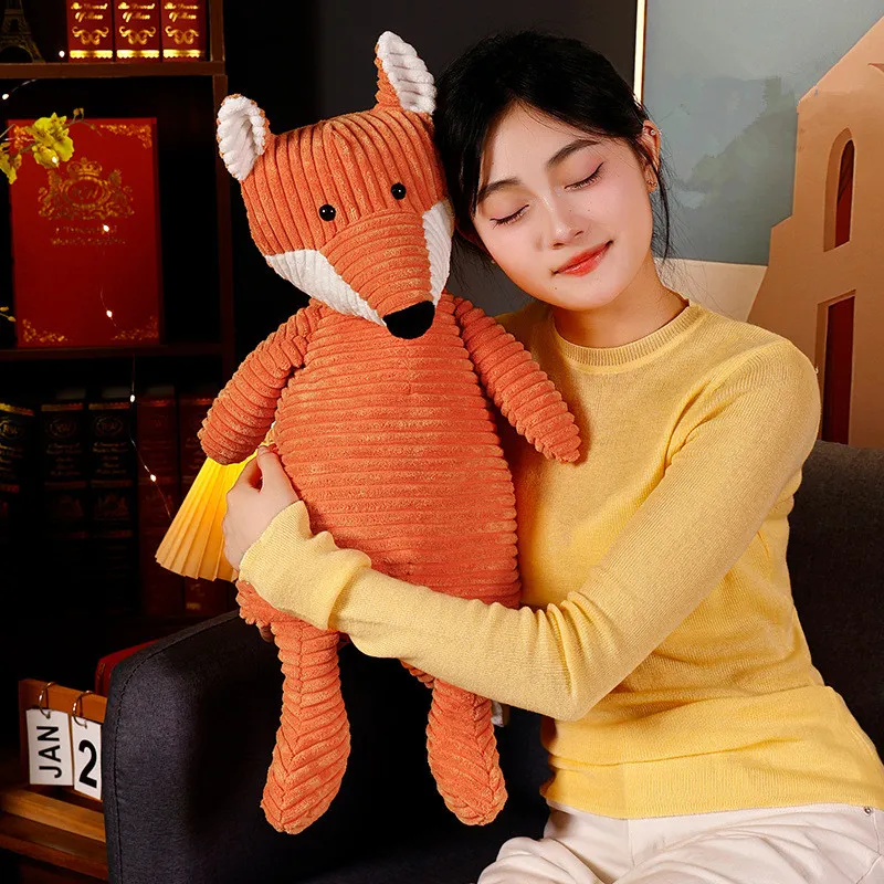 Wholesale 1pc 40cm Kawaii Fox Stuffed Plush Long Tail Fat Fox Toys