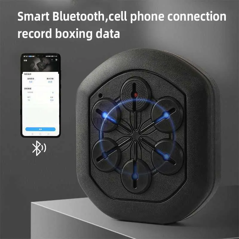 Smart Electronic Boxing Toy With Music And Reaction Target, Blue
