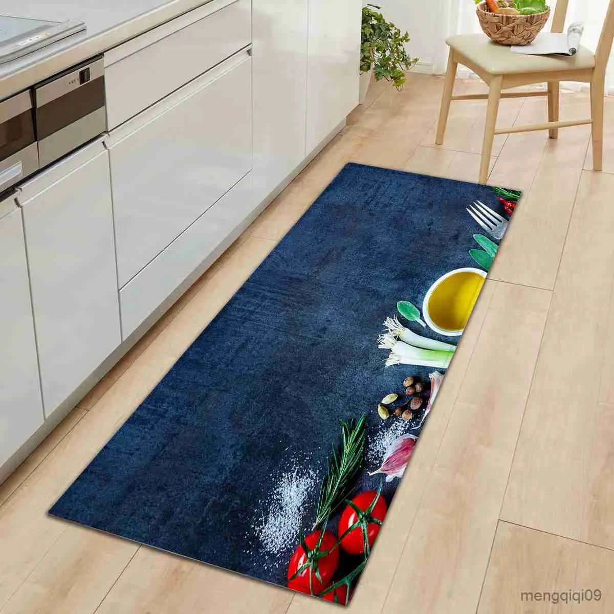 Tapetes tapete de cozinha de madeira de grão de madeira antiderrapante tapetes de decoração para casa tapete de boas-vindas s para porta de entrada cozinha sala de estar r230720