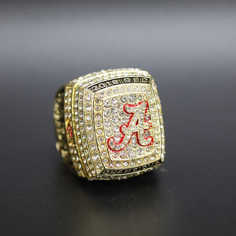 Bagues de cluster Nicaa 2018 Bague championne de l'Université d'Alabama Fans de conception de diamants multicouches