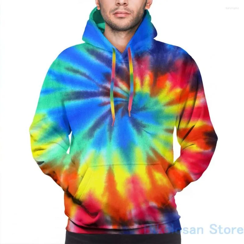 Moletons Masculinos Moletom Masculino para Mulheres Funny I Love Tie Dye Estampado Moletom Com Capuz Casual Streatwear