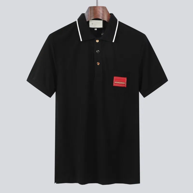 2023 Poloshirt-Designer-Herren-Gu-Familie, bestickt, kurzärmelige Baumwolle, Sommer-Luxus-Tops, bequemer, atmungsaktiver Stoff, optionale Herrenbekleidung, T-Shirts, Größe M, XXL