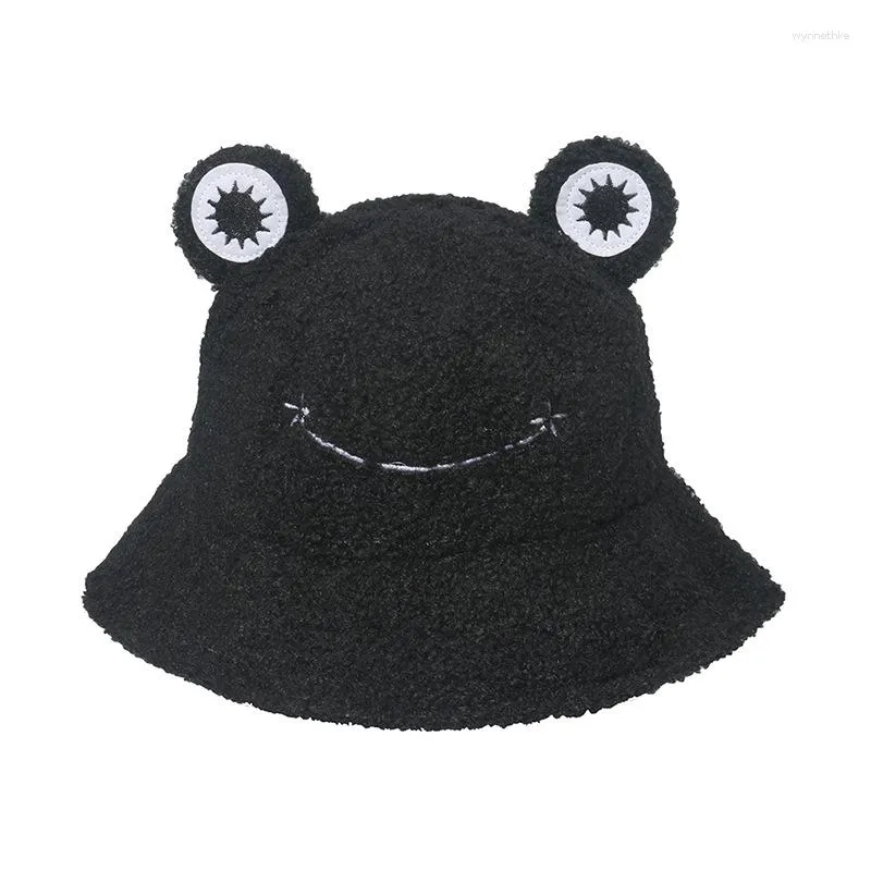 Winter Plush Frog Bucket Hat Cute And Warm Unisex Green Wool Beret For Women  And Men Hip Hop Cartoon Style Perfect For Outdoor Activities And Panama  Adventures From Wynnethke, $9.46