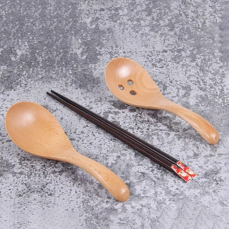 Colheres 1Pc 17cm Estilo Japonês Grande Colher de Sopa Vazada Para Macarrão Arroz Alça Longa Colher Utensílios De Cozinha