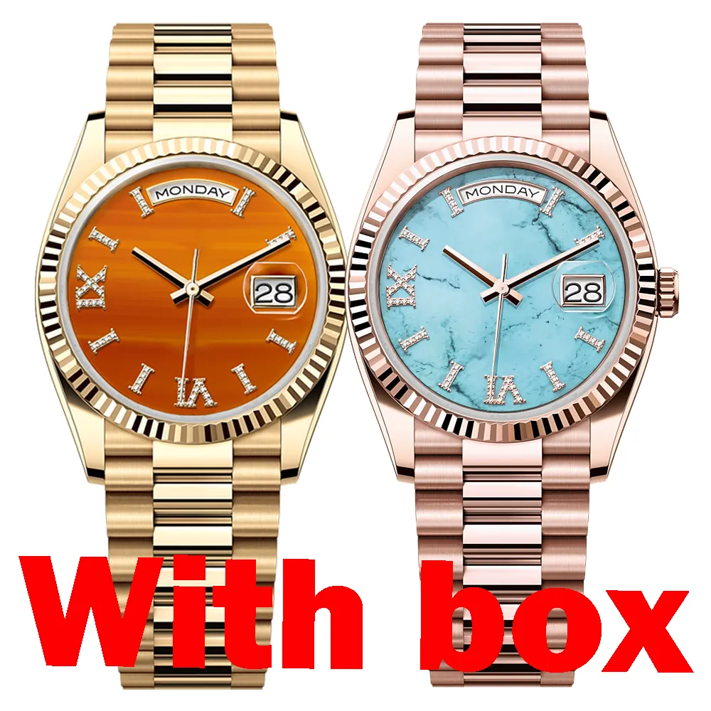 Moda mens relógios de alta qualidade relógios femininos 36mm unissex senhoras relógio 2813 movimento 904L aço inoxidável luminoso à prova d'água luxuoso montre caixa dhgate