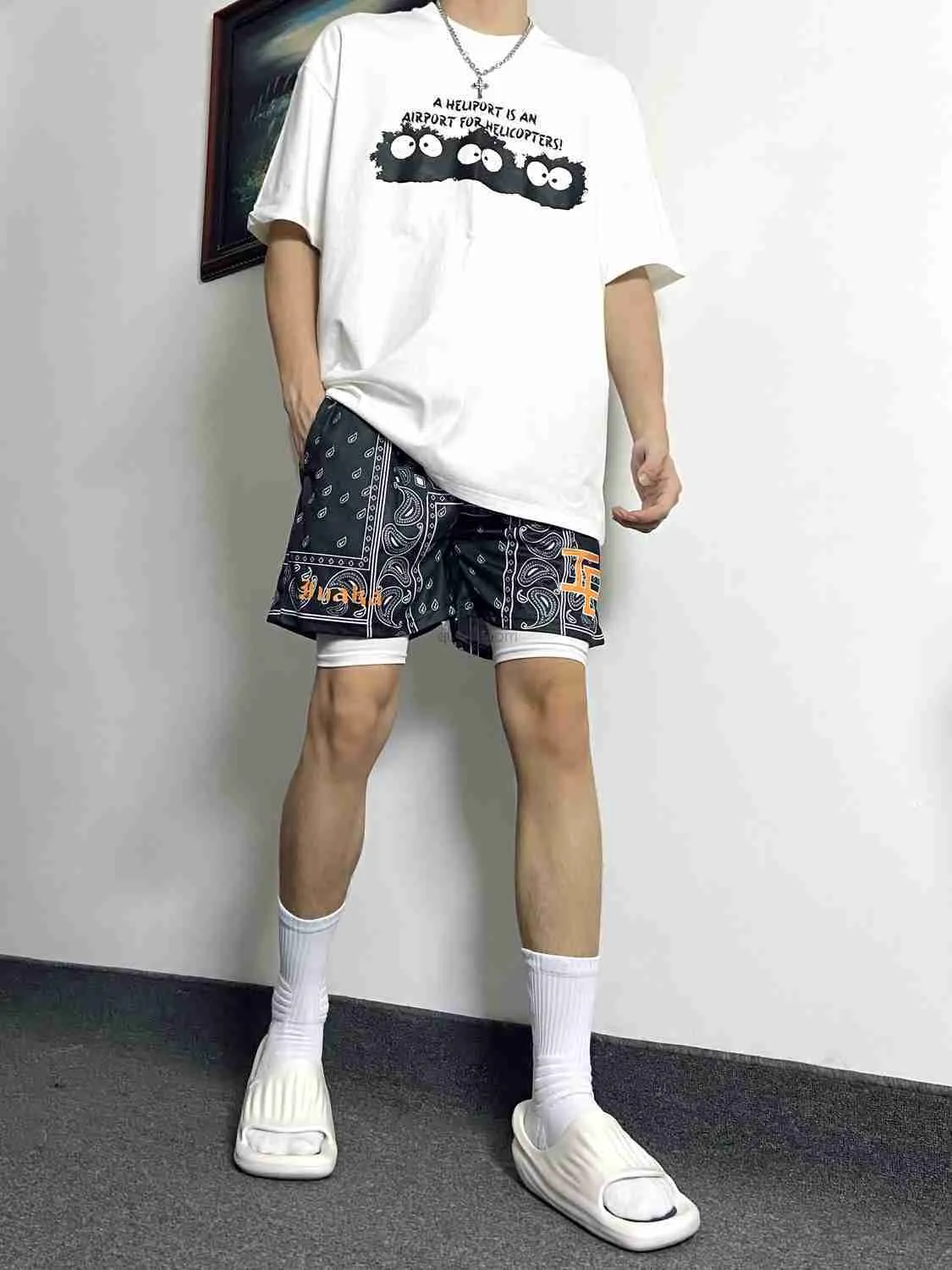 Designer Quick Dry Basketball Shorts 2024 Double Layer Running Shorts for Men
