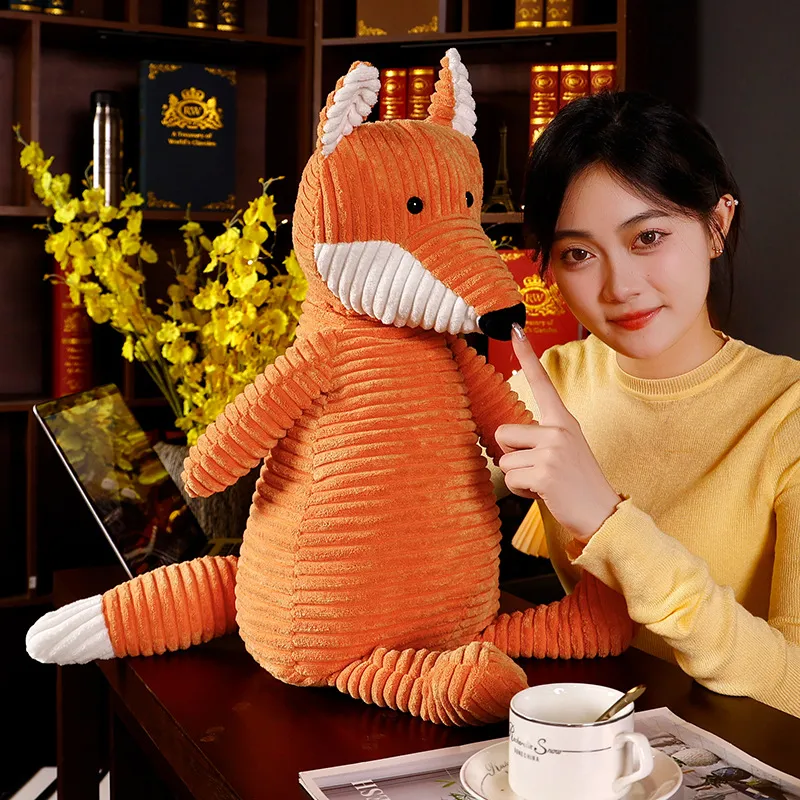 Wholesale 1pc 40cm Kawaii Fox Stuffed Plush Long Tail Fat Fox Toys