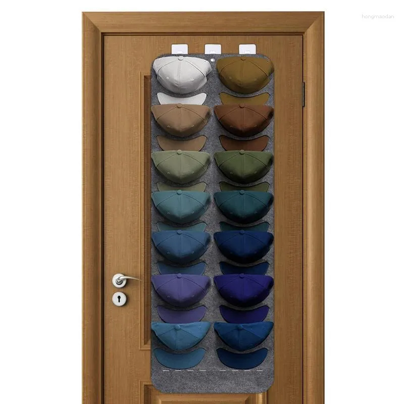 Opbergzakken over de deur Hat Organizer Wall 14-pockets Caps Holder Hanger voor Baseball Sport Sun Hats
