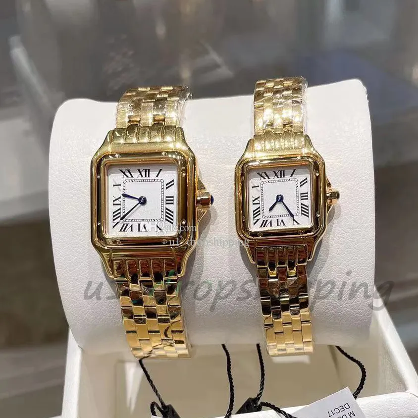 Relojes para mujer, reloj cuadrado de cuarzo dorado, relojes de pulsera súper luminosos de acero inoxidable, relojes impermeables para mujer, montre de luxe, dropshipping