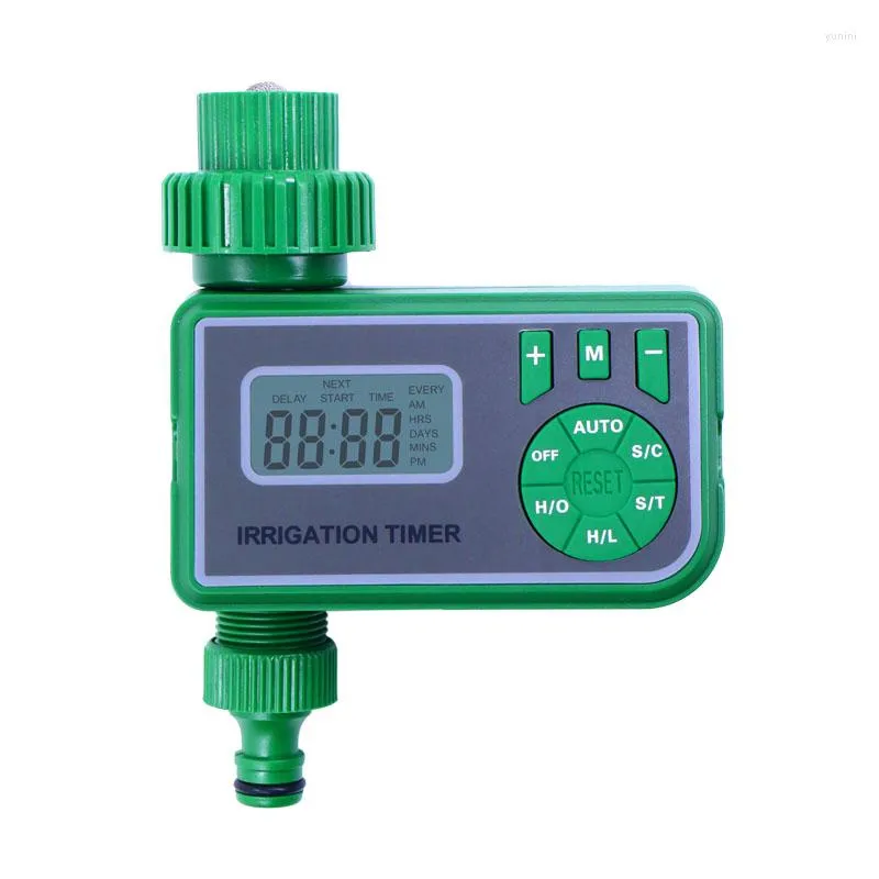 Bewateringsapparatuur Slimme elektronische automatische LCD-display Watertimer Digitale irrigatiecontroller Waterdichte hoes Huis Tuinpomp