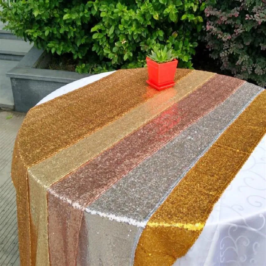 Leuk Tafelkleed Vierkant Tafelkleed Lang voor Bruiloft Feest Decoratie Tafels Pailletten Tafel Kleding Bruiloft Tafelkleed Thuis Textil265p