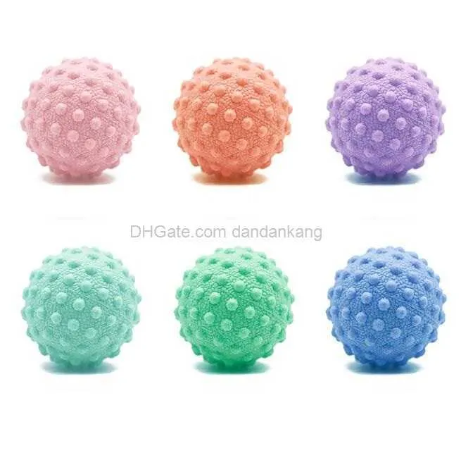 Portable Point Massage Roller Ball Deep Muscle Massager Balls Home Yoga Pilates Fitness Träning Acupressur Muskel Sårhet Hårt spiky boll för barn vuxna