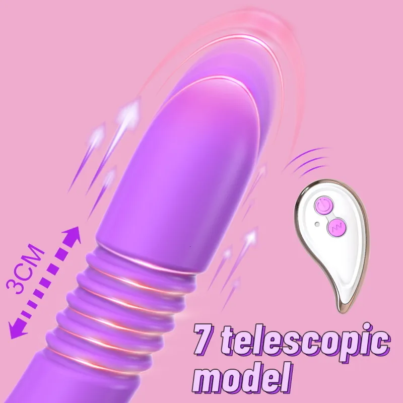 Vibrateur rotatif rétractable pour point g et clitoris_voghion.com