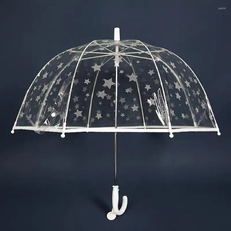 Parapluies Pluie Parapluie Fille Clair Réfléchissant Enfants Grand Ultra Léger Coupe-Vent Kawaii Esthétique Guarda Chuva Infantil