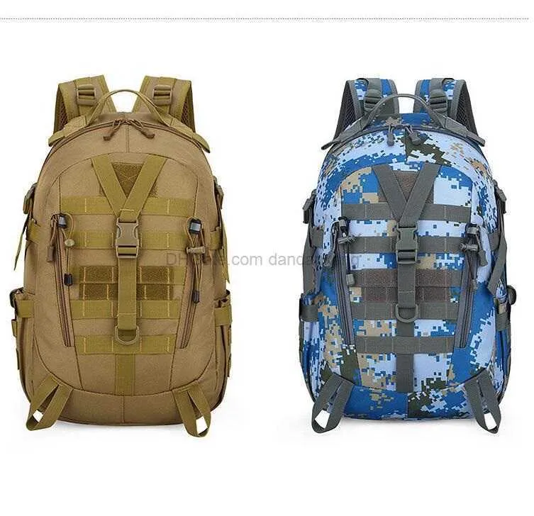 Outdoor tactical Knapsack Bag Large Big Capacity 40L Hiking camping Rucksack men women waterproof Travelling Backpack canvas shoulder bags